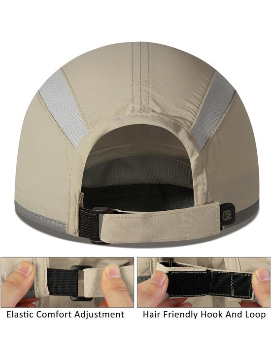 〽️Women Khaki Reflective Folding Hat Design UPF 50+ Sun Protection Sport Hats main image 5